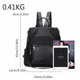Casual Rhombus Backpack Large Capacity Schoolbag