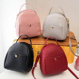 Lichee Leather Mini Backpack Crossbody Bag for Women