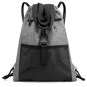 Drawstring Bag Gym With Pockets Sports Sack With Handle