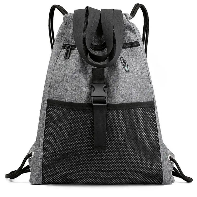 Drawstring Bag Gym With Pockets Sports Sack With Handle