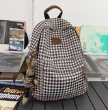 Thousand Bird Pattern Nylon Women Backpack Schoolbag For Teenage Girls