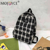 Plaid Backpack for Women Student Travel Sports