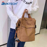 Retro Canvas Backpack Large Capacity Travel Student School Bag
