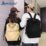 Retro Canvas Backpack Large Capacity Travel Student School Bag