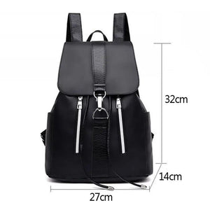 Waterproof Ladies Backpack PU Leather Shoulder Bag