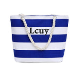 Personalized Name Beach Tote Bag Bridal Gift Totes Bridesmaids Gift Bag Embroide