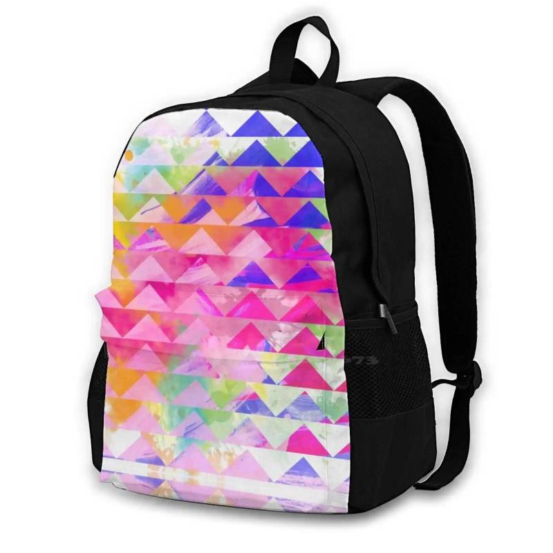 Paint Arrivals Satchel Schoolbag Bags Backpack Pink Purple E