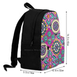 Purple Flower Backpack for Men Women Teenagers Girls