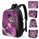 Sailor Saturn USB Charge Backpack Travel Laptop Bag