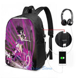 Sailor Saturn USB Charge Backpack Travel Laptop Bag