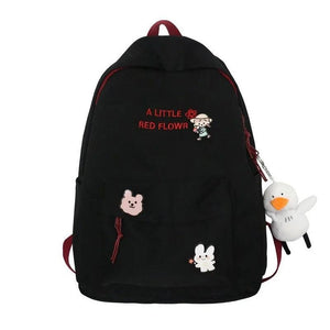 Teenager Girl Backpack Schoolbag Mochila Impermeable Canvas Bags