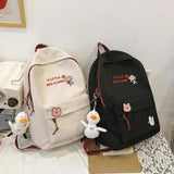 Teenager Girl Backpack Schoolbag Mochila Impermeable Canvas Bags