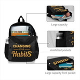 Change Life Typography Laptop Backpack