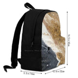 Marble Travel Laptop Bagpack Bags Granite Crystal