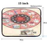 Okami Zodiac Wheel USB Charge Backpack School Travel Laptop Bag