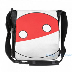 Polandball Countryball USB Charge Backpack School Travel Laptop Bag