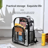 Eco-Friendly Transparent Backpack Storage Large Capacity PVC Unisex
