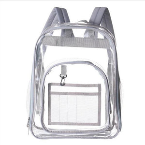 Eco-Friendly Transparent Backpack Storage Large Capacity PVC Unisex