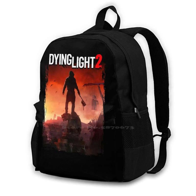 Dying Light 2 Video Game Backpack For Student School Laptop Travel Bag