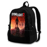 Dying Light 2 Video Game Backpack For Student School Laptop Travel Bag