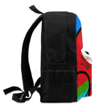 Red & Green Macaw Large Capacity Backpack Laptop Travel Bags