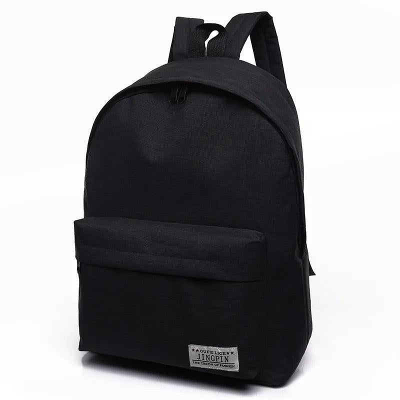 Canvas Backpack School College Student Bag Men Women