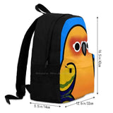 Sun Conure School Bag Big Capacity Backpack Laptop 15 Inch