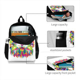 Colorful Cat Backpack For School Laptop Travel Bag