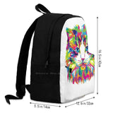 Colorful Cat Backpack For School Laptop Travel Bag