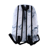 Marbling Canvas Backpack For Teenagers Girls Large Bags