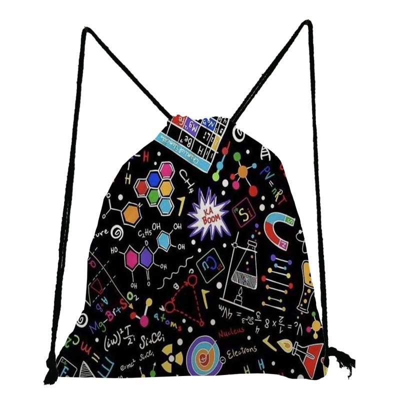 Periodic Table Drawstring Backpack for Student