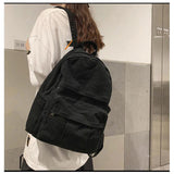 High Capacity Travel Backpack Laptop Canvas Women Backpack Female Schoolbag