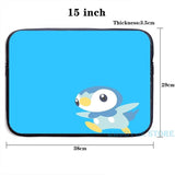 Piplup USB Charge Backpack School Travel Laptop Bag