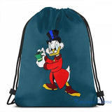 USB Charge Backpack Scrooge McDuck Print Travel Laptop Bag