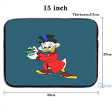 USB Charge Backpack Scrooge McDuck Print Travel Laptop Bag