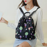 Waterproof Printed Travel Backpack for Teenagers Girls