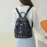 Waterproof Printed Travel Backpack for Teenagers Girls