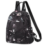 Waterproof Printed Travel Backpack for Teenagers Girls