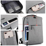 Waterproof Business Backpack Men USB School Backpacks 15.6 Inch