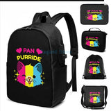 Pan Purride USB Charge Backpack for Pansexuals
