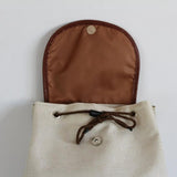 Funny Bull Terrier Dog Print Women Backpack Casual Linen School Traveling Pack
