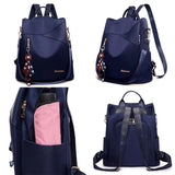Waterproof Oxford Cloth School Bags for Teenage Girls Ladies Shoulder Bags