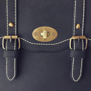 PU Casual Double Backpack for Women