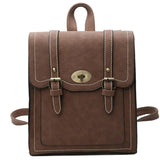 PU Casual Double Backpack for Women