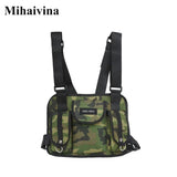 Canvas Backpack Unisex Kanye Chest Rig Hip Hop Streetwear