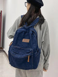 Harajuku Denim Backpack Large Capacity Schoolbag