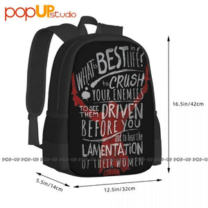 Conan The Barbarian Adventure Film Backpack