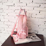 Leisure Letter Ribbon Printed Shoulder School-bag Backpack