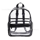 Transparent PVC Backpack Casual Summer Bag Large Capacity Schoolbag