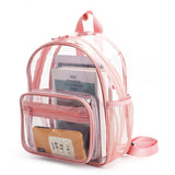Transparent PVC Backpack Casual Summer Bag Large Capacity Schoolbag